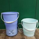 Nova Mini Máquina de Lavar - Bivolt 220v/110v - Com Desconto e Frete Grátis - Cor Azul + 1 Balde Extra